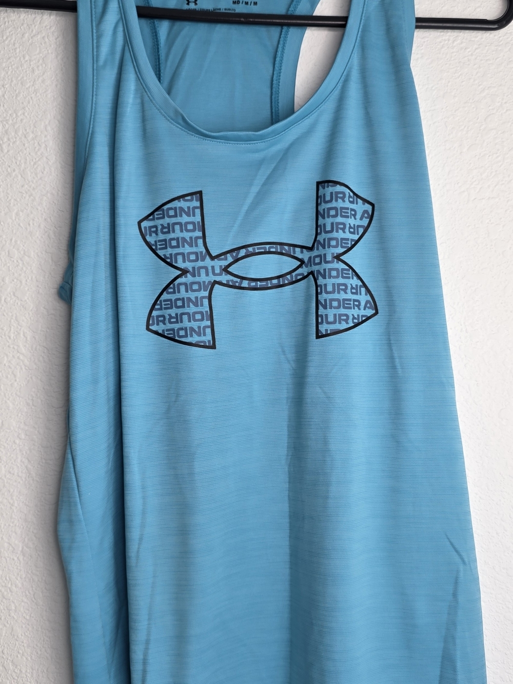 Under Armour Aqua Blue Athletic Racerback Tank